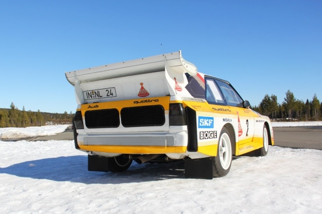 S1 Sportback 2014 quattro závodné auto vzadu