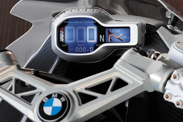 bmw koncept motocykla 6, rýchlosť zobrazovania šiestich valcov