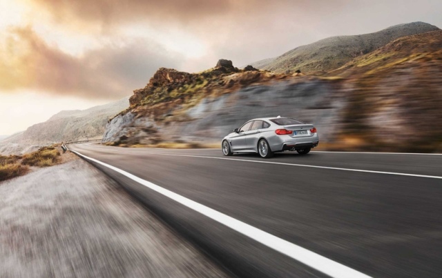 BMW radu 4 Gran Coupe 2014 rýchla dynamická línia vzadu Zadná rýchla dynamická línia Gran Coupe 2014