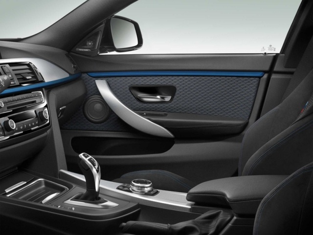 BMW radu 4 Gran Coupé 2014 interiérový dizajn kvalita interiéru čierna tkanina 2014 interiérový dizajn kvalita interiéru čierna tkanina