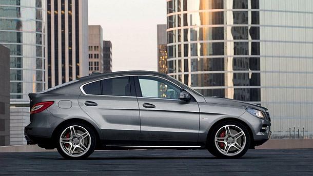 nový mercedes-benz mlc 2014 bočný pohľad mercedes-benz mlc 2014 bočný pohľad