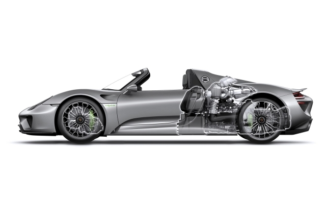 Porsche 918 Spyder 2015 ľavá strana Porsche Spyder 2015 ľavá strana