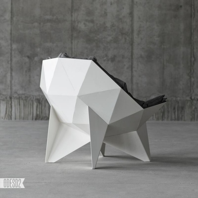 q1 relaxačné kreslo moderného dizajnu čalúnenie biela biela škrupina Q1 dizajnové relaxačné kreslo čalúnenie odesd2 v bielej škrupine