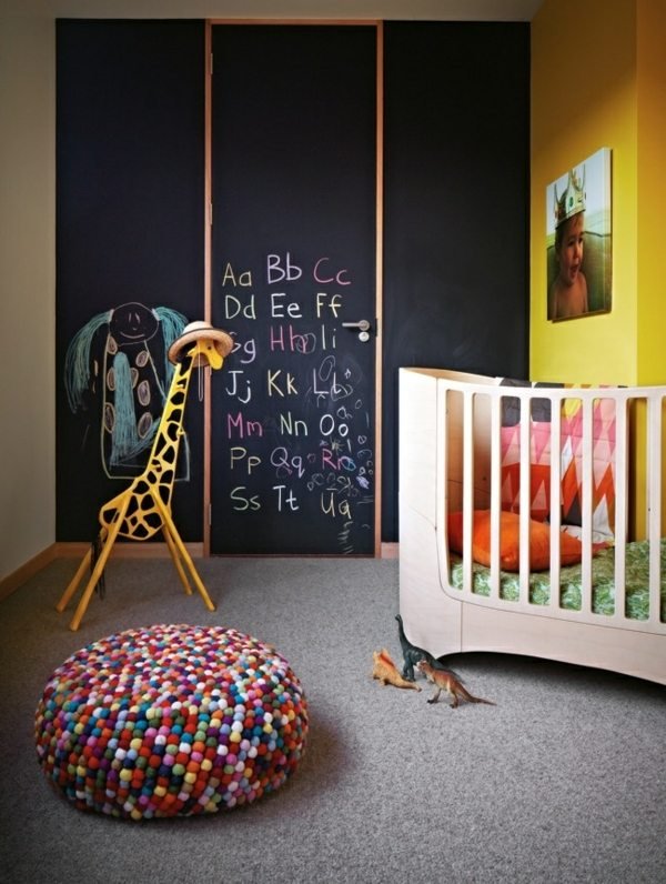 Hrajte rohový detská izba čierny taffel detská postieľka z čierneho tafle