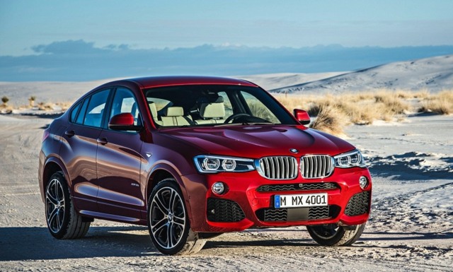 Pneumatiky na predné disky BMW X4 2014 v púštne červenej farbe Pneumatiky predných diskov 2014 v púštnej červenej farbe
