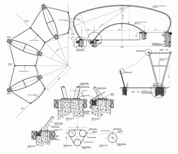 biopark v Argentíne s moderným dizajnom oblúkovej architektúry