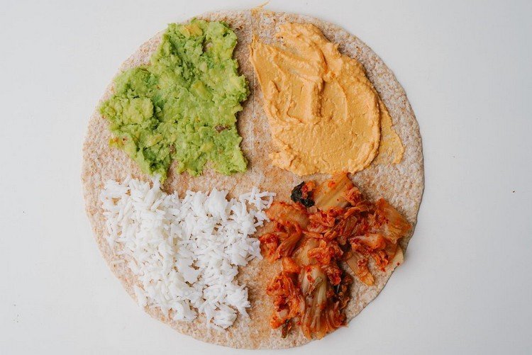 vegan tortilla wrap hack vegan inšpirovaný Tiktokom