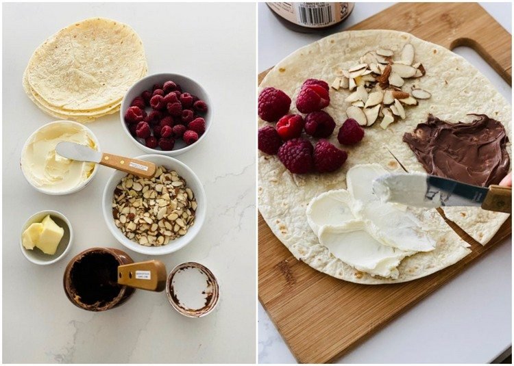 Recept na ľahký dezertný zábal z tortilly