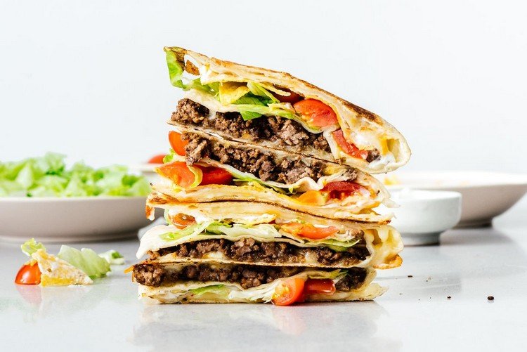 nový trend v jedle TikTok Tortilla Quesadillas