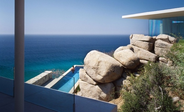Moderná vila s bazénom Casa Finisterra Moderná vila snov Casa Finisterra bazén Mexiko