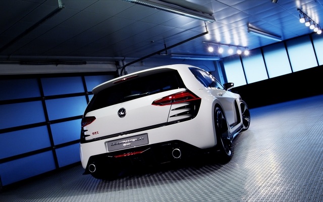 VW Golf Design Vision GTI 2013 biela VW Golf Design Vision GTI 2013 vzadu