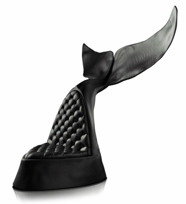 Kreslo z veľrybej kože zo zbierky zvierat Maximo Riera Veľryba-kožená stolička-od-Maxima-Riera-zbierka zvierat