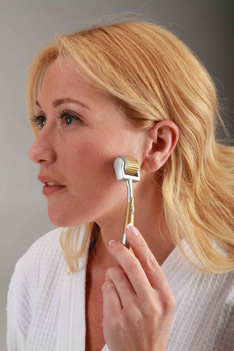 dermaroller aplikácia ošetrenie tváre domáce tipy