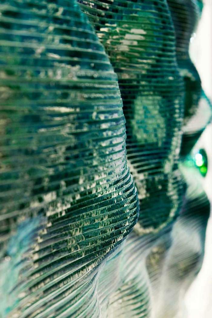 dizajn umne vlní sklenené dizajnové vrstvy