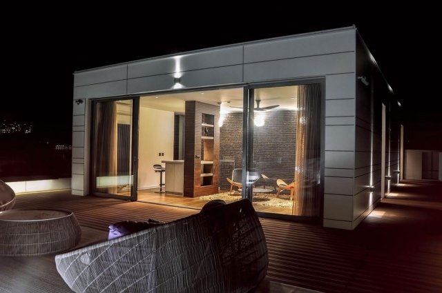 terasa druhé poschodie prístup noc príjemný relax