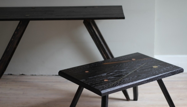 Dizajn nábytku čierno-obyčajný mesiac Dub javorové drevo jupiter čierny-jupiter