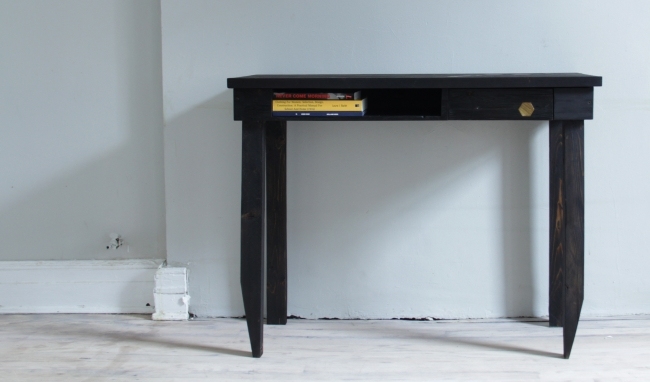 Nápady na pracovný stôl, obyčajné čierne úložné priestory-Forty Niner Miner