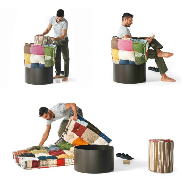 Repurpose Huggy - prerobte z kresla na možnosť spánku moderné-sedadlo-kreslo-rohož-funkcia-spánok-huggy