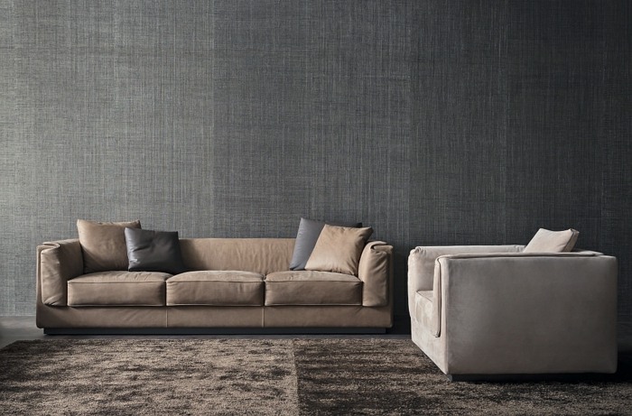 Dizajnový nábytok od Flou do obývačky Talianske vankúše z kolekcie Gentleman Line Flou