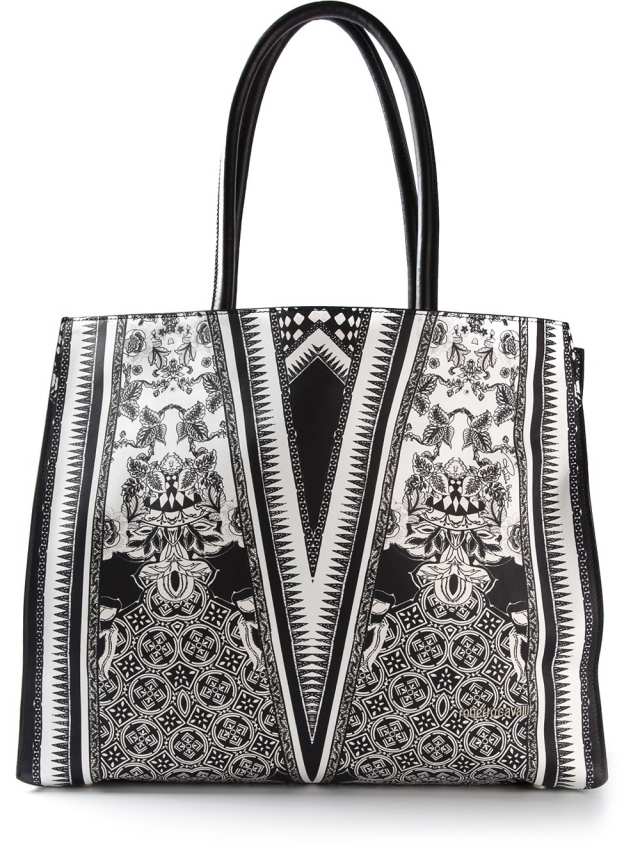 ROBERTO-CAVALLI-taška cez rameno-čierno-biely-vzor