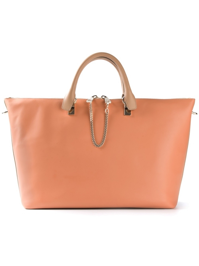 CHLOÉ-kabelka-lichobežníkovo-broskyňová farba