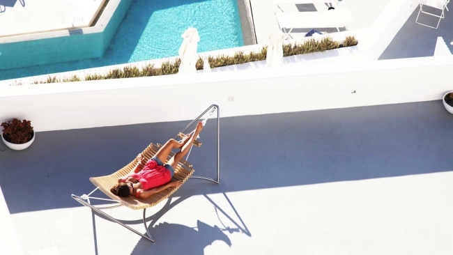 dizajnérska hojdacia sieť kovový rám bazén La Seora dizajnový hojdací bazén s kovovým rámom seora