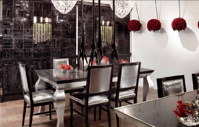 Dizajnová kuchyňa-laminátová stolička-jedálenský stôl-moderná úprava Trendy dizajnérska kuchyňa z laminátovej stoličky, jedálenský stôl-moderná úprava