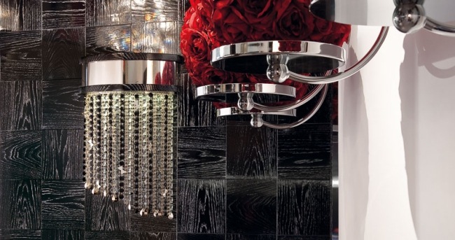 Laminátová kuchyňa čierny dizajn osvetlenia moderný Laminátová kuchyňa čierna nepriamy svetelný dizajn moderná