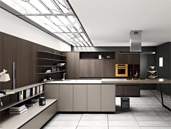 taliansky kuchynský ostrov trendy nábytok z masívu dub