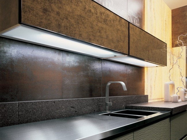 Umývadlo na dosku z nehrdzavejúcej ocele Zapustená svetelná tyč Stropný drez z nehrdzavejúcej ocele Zapustená svetelná tyč