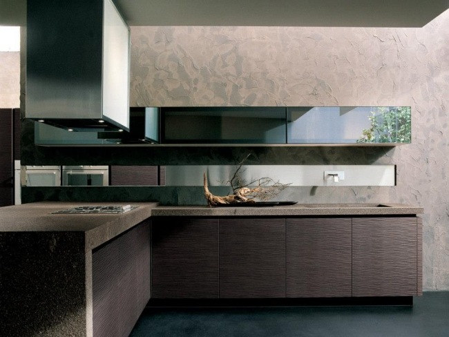 Kuchyňa Onda zariaďovací moderný interiér-omietka steny Kuchyňa Onda zariaďovanie moderného interiéru omietky stien moderné