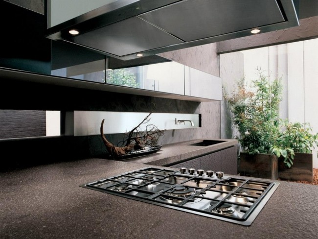 Osvetlenie varných dosiek vstavané svetlá dubovo-tmavo hnedé Osvetlenie varnej dosky zapustené svetlo dubovo-tmavohnedé