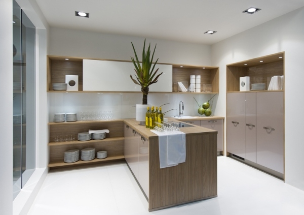 otvorené kuchynské skrinky moderné dizajnové kuchyne od nolte