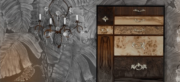 dizajnová komoda boca do lobo strieborné úchytky dizajnové komody vyrobené z dreva boca do lobo strieborné úchytky