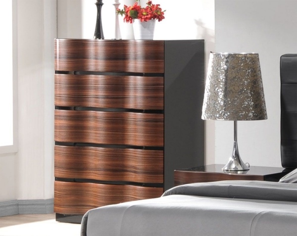 komoda zásuvky drevené vlny ESF Brenda dizajnová komoda zásuvky na drevené vlny ESF Brenda