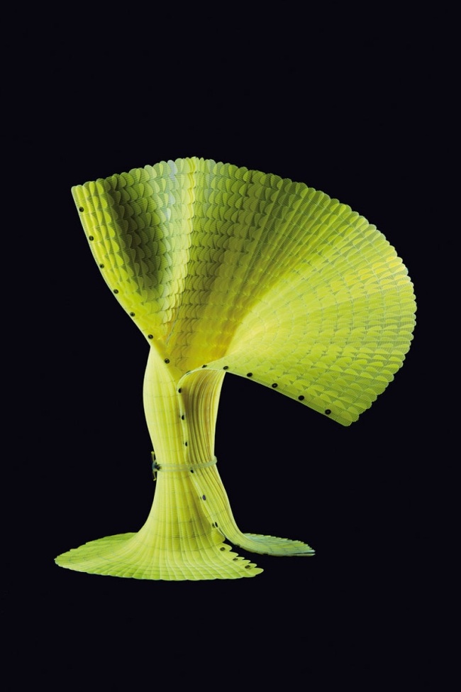 Stojacia lampa flexibilná textilná stolová lampa-enso laocoon-žltá