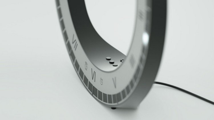 Biele nástenné hodiny s rímskymi číslicami led-nástenné hodiny-okrúhle-rímske čísla-dutá-dial-linka