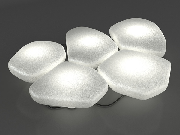 záhradné svetlá dizajnér roberto paoli nášľapné kamene záhrada