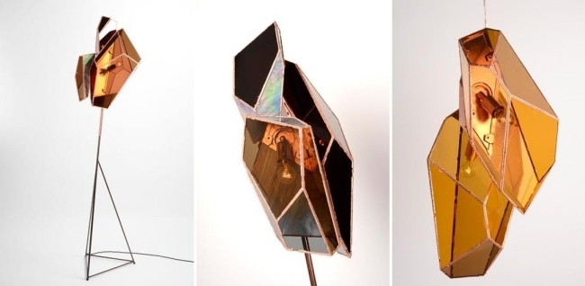 Nočné svetlá pozlátené moderným dizajnom