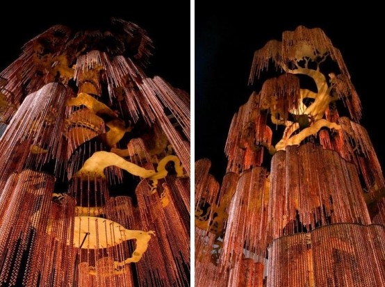 Diaľkové osvetlenie stromového lustra Diaľkový stromový luster s dekoratívnym dizajnom