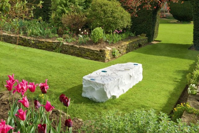 Mramorový ľadovec napodobňuje nápady na farbu bielej farby