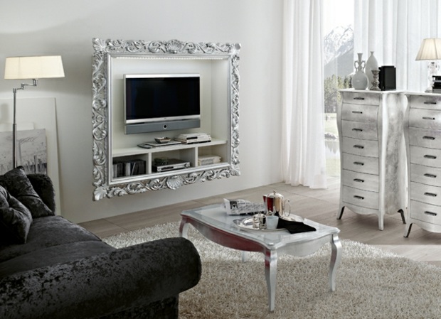 Pohovka Sklenený konferenčný stolík Chlpatý koberec