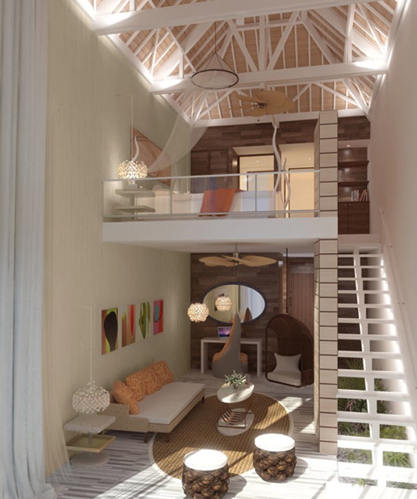 Nápady na zariadenie Dupoux kolekcia nialia obývacia izba duplex