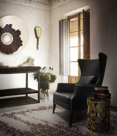 kreslo dukono kožené čalúnenie čierny dizajnový nábytok Brabbu kreslo dukono kožené čalúnenie čierne Dizajnový nábytok od Brabbu