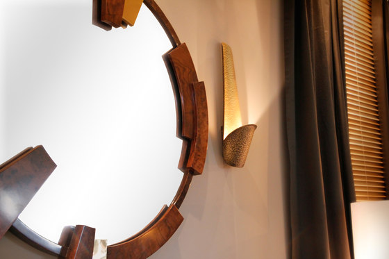 Kaamos zrkadlo okrúhle nástenné svietidlo dizajn brabbu zrkadlové nástenné svietidlo kaamos brabbu