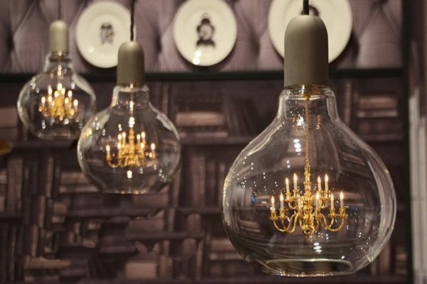 dizajnová závesná lampa mineheart barokový moderný mix