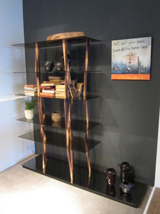 Nápady na dizajn nábytku neobvyklý nábytok bambusová optika