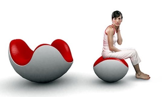 dizajnové relaxačné kreslo od placentero