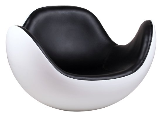 dizajnové relaxačné kreslo placentero čierne