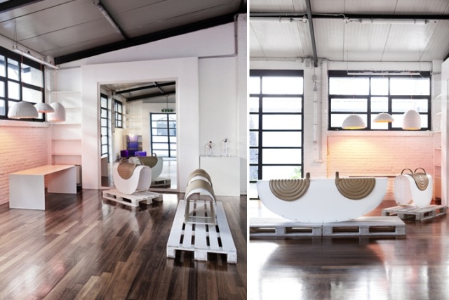 hojdacie kreslo lavica kožené sedačky lanzavecchia wai kolekcia dizajnérska hojdacia stolička lavica kožené sedačky lanzavecchia wai